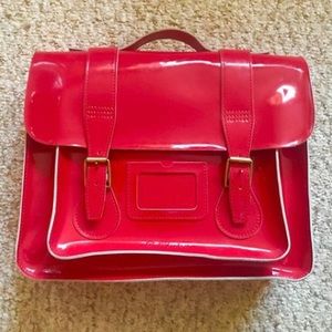 Dr. Martens 15″ Leather Red Satchel